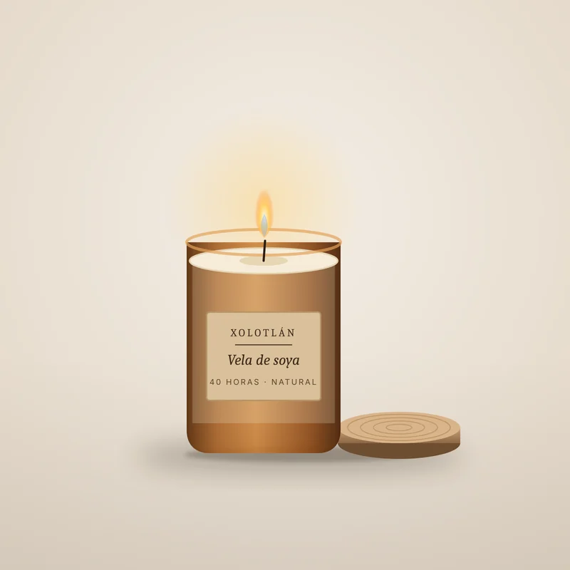 Vela aromática de soya